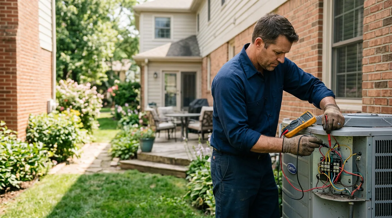 HVAC technician working near Bloomington, WI